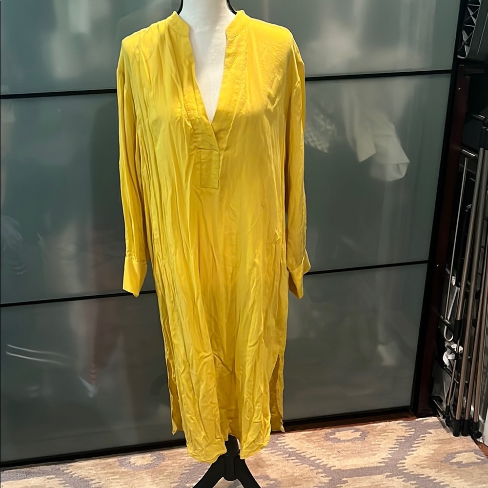 H&M Vibrant yellow tunic swim coverup Dress sz 6